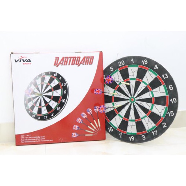 Bảng Phóng Phi Tiêu 17 inch - Vivasport - Tặng 6 Mũi Tiêu Anh Mỹ Cao Cấp