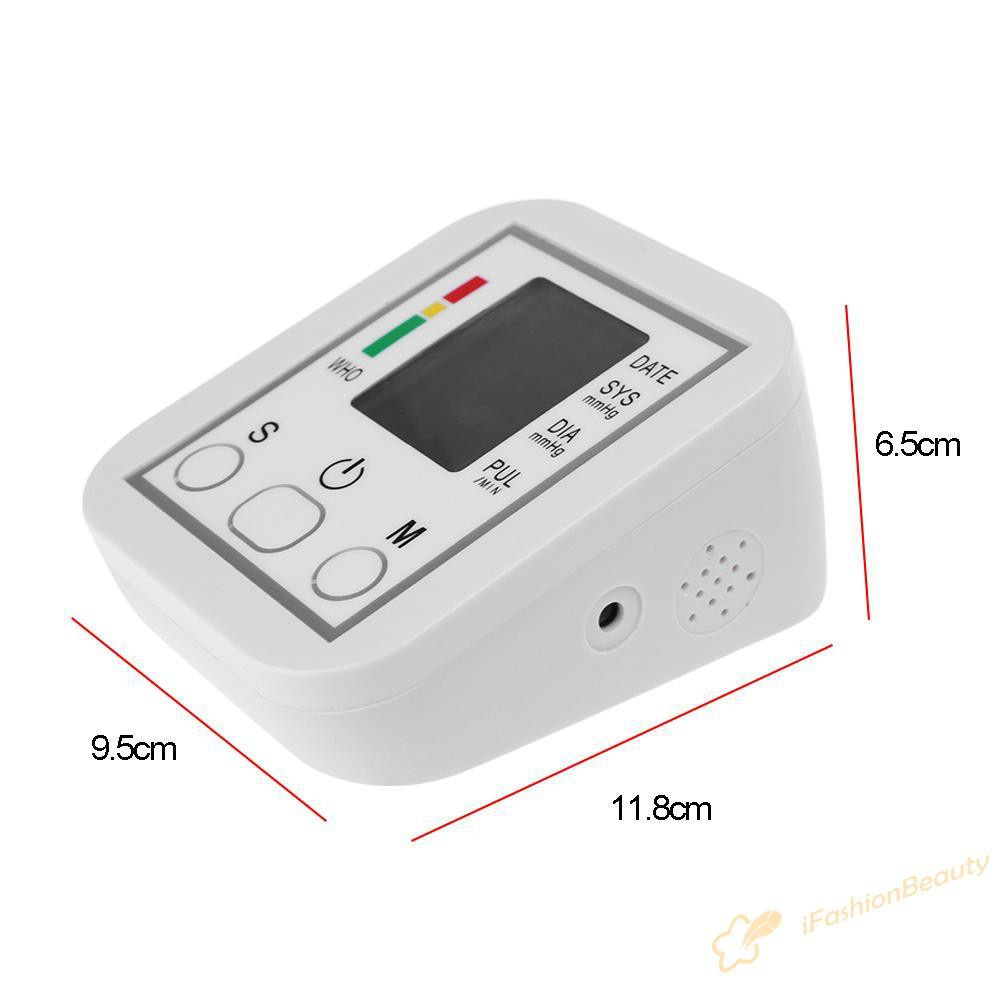 【New】Electronic Digital Arm Blood Pressure Monitor Wristband Heart Beat Meter