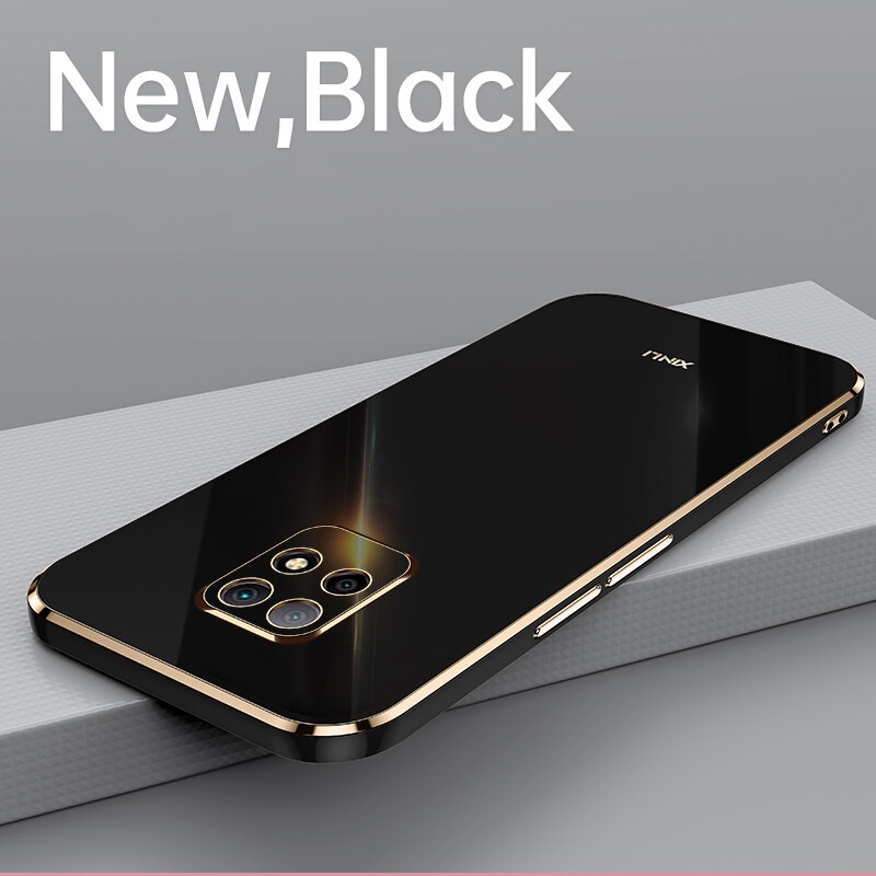 Ốp điện thoại mạ viền thẳng sang trọng bảo vệ camera cho Xiaomi Redmi 10X Pro 5G
