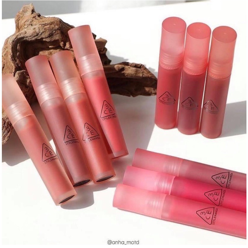 Son Kem 3CE Blur Water Tint màu Sepia Đỏ gạch