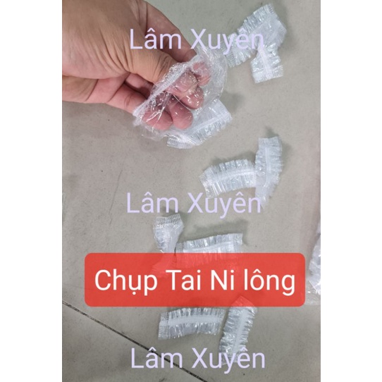 Mũ chụp tai cao su có móc cài chống dính hóa chất uốn duỗi nhuộm Tận Gốc  chất lượng nhựa silicon siêu dẻo mềm bền đẹp