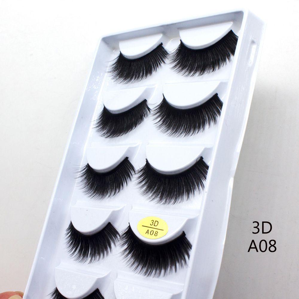 Set 5 Cặp Lông Mi Giả ESPO SKONHED Tự Nhiên 3D Thời Trang Dành Cho Nữ
