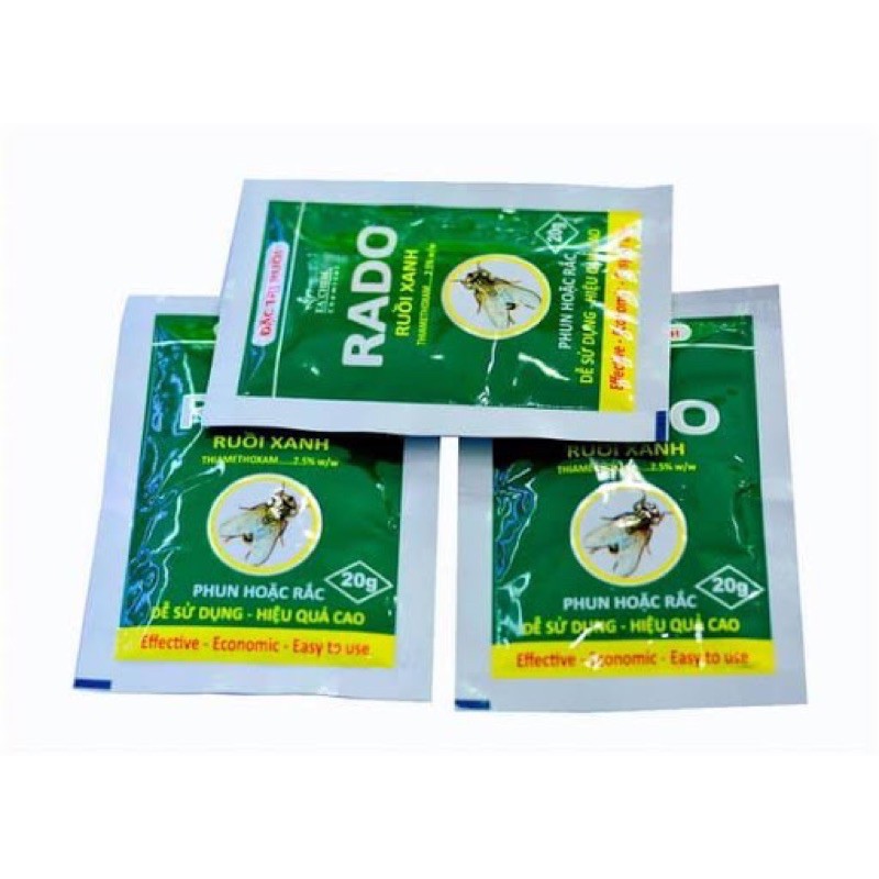 Trừ ruồi Rado gói 20gr date mới