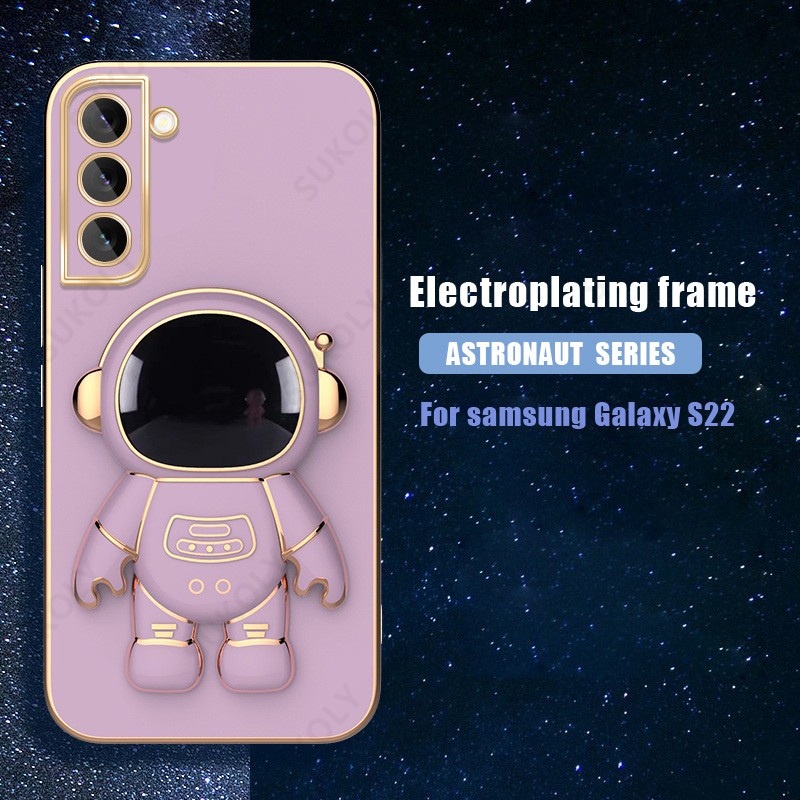 Ốp Điện Thoại Hình Phi Hành Gia 3D Thời Trang Cho Samsung Galaxy S21 FE S22 Plus S21 Ultra 5G S22+ S21+ S20 FE