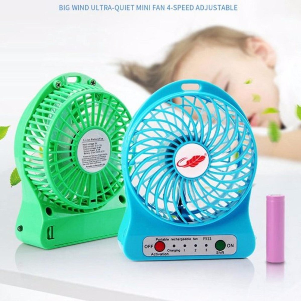 [Giá sỉ] QUẠT 3 TỐC ĐỘ DÙNG PIN SẠC CỰC MÁT -(DC1125)