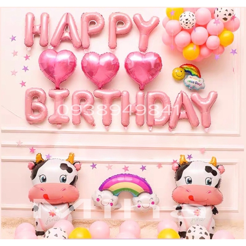 Trang Trí Sinh Nhật Thôi Nôi Tuổi Trâu Cho Bé Trai, Bé Gái Đã Bao Gồm Đầy Đủ Phụ Kiện