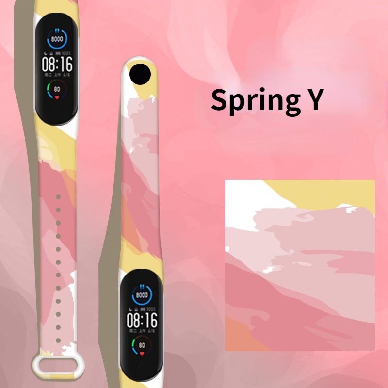 Dây Đeo Tay Thay Thế Chất Liệu Silicon Màu Trơn Cho Xiaomi Mi Band 6/5 4/3