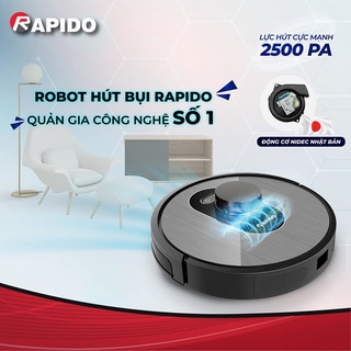 Robot Hút Bụi, Lau Nhà RAPIDO R8S, Made In Việt Nam, Bảo Hành 12 Tháng NSX