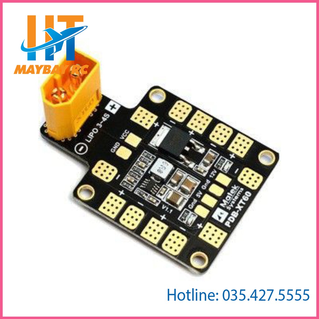 Mạch PDB Matek MINI Chia Nguồn output 5V,12V maybayrc