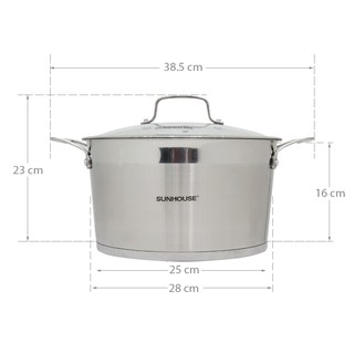 Bộ nồi inox 5 đáy Sunhouse SH779