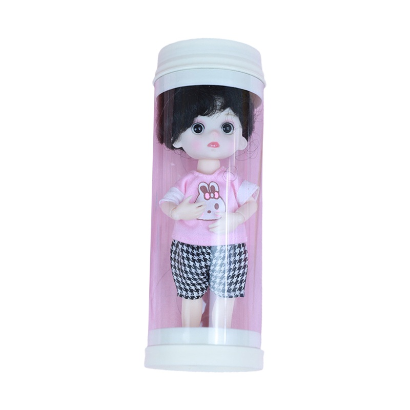 Búp Bê BJDs 16cm Có Khớp Chuyển Động Mắt To 3D Dễ Thương