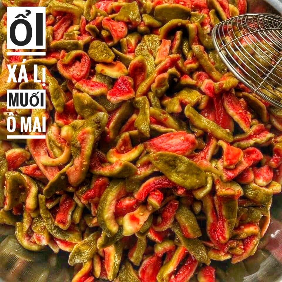 Ổi Xá Lị (Ổi Ruột Hồng) Sấy Muối Ô Mai Lon 500Gram &amp; Lon 300Gram