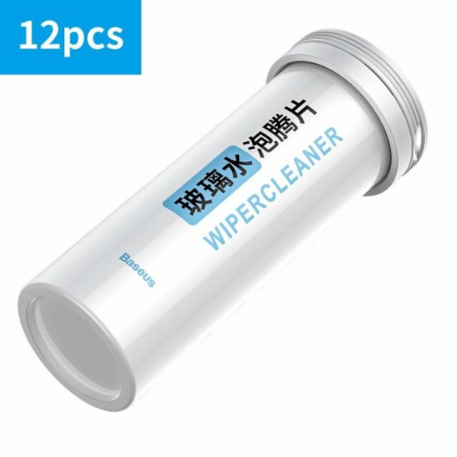 Hộp 12 viên sủi Baseus Auto glass cleaner làm sạch kính dễ dàng hiệu quả tiết kiệm hơn so với nước rửa kính thường