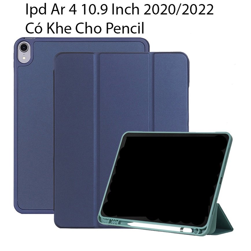 Bao Da Cover Ipad Air 9.7 Inch / Air 2 / New 2017 / New 2018 Có Khe Cho Pencil Hỗ Trợ Smart cover