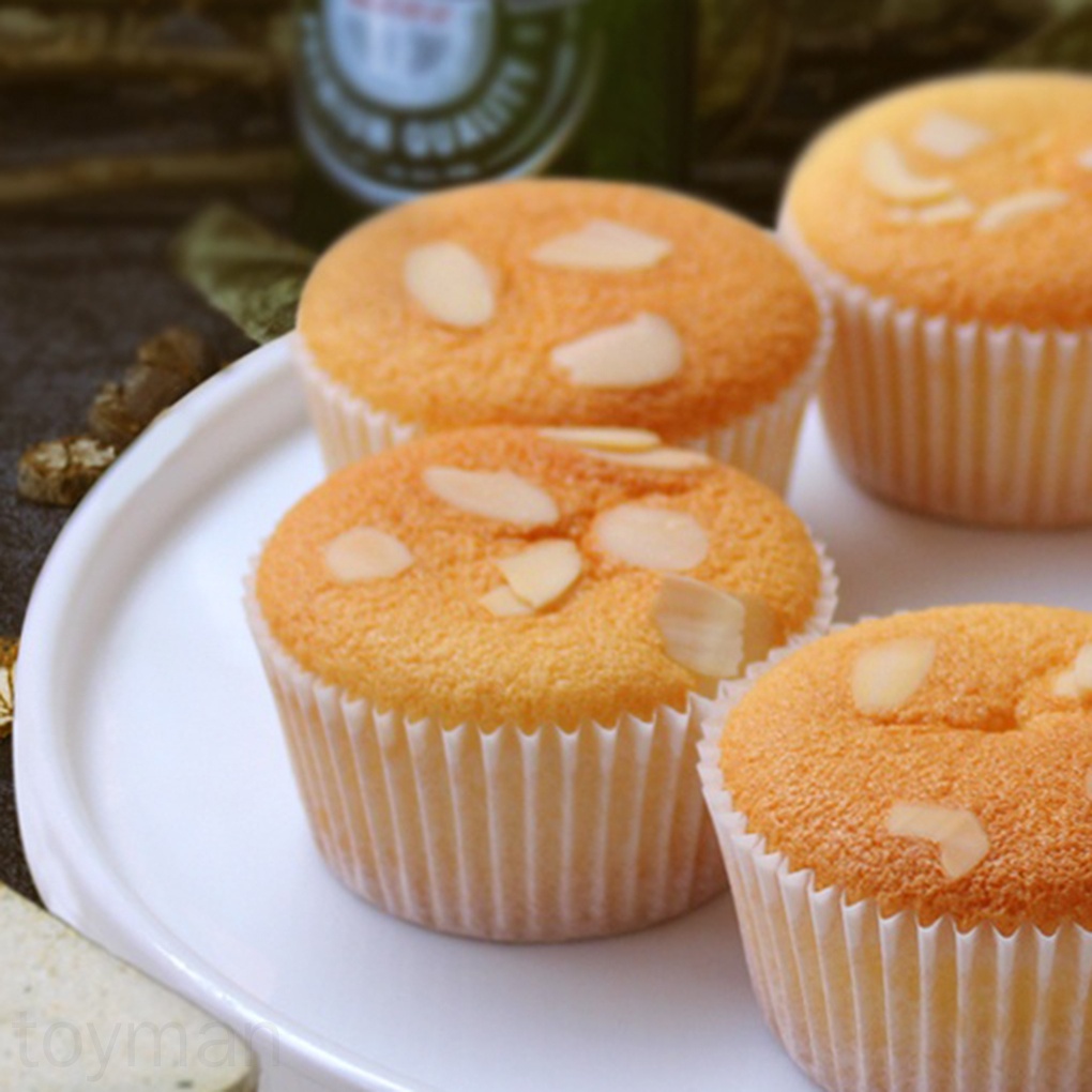 Set 100 đế lót bánh cupcake không dính chống dầu màu sắc ngẫu nhiên