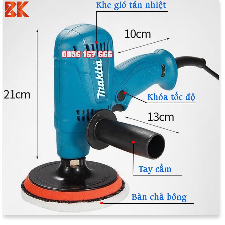 Máy đánh bóng ô tô MAKITA GV6010 - Máy đánh bóng ô tô, xe máy Mini - Hàng mới