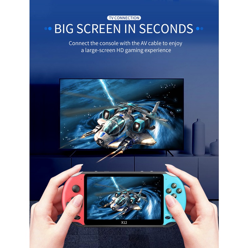 Powkiddy Máy Chơi game Cầm Tay 5.1-inch x12 Phong Cách retro | BigBuy360 - bigbuy360.vn