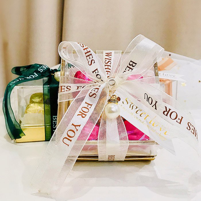 Quà tặng Socola Hộp trong suốt 5 viên nhân hạt quả Trái Tim Vàng Son | BigBuy360 - bigbuy360.vn