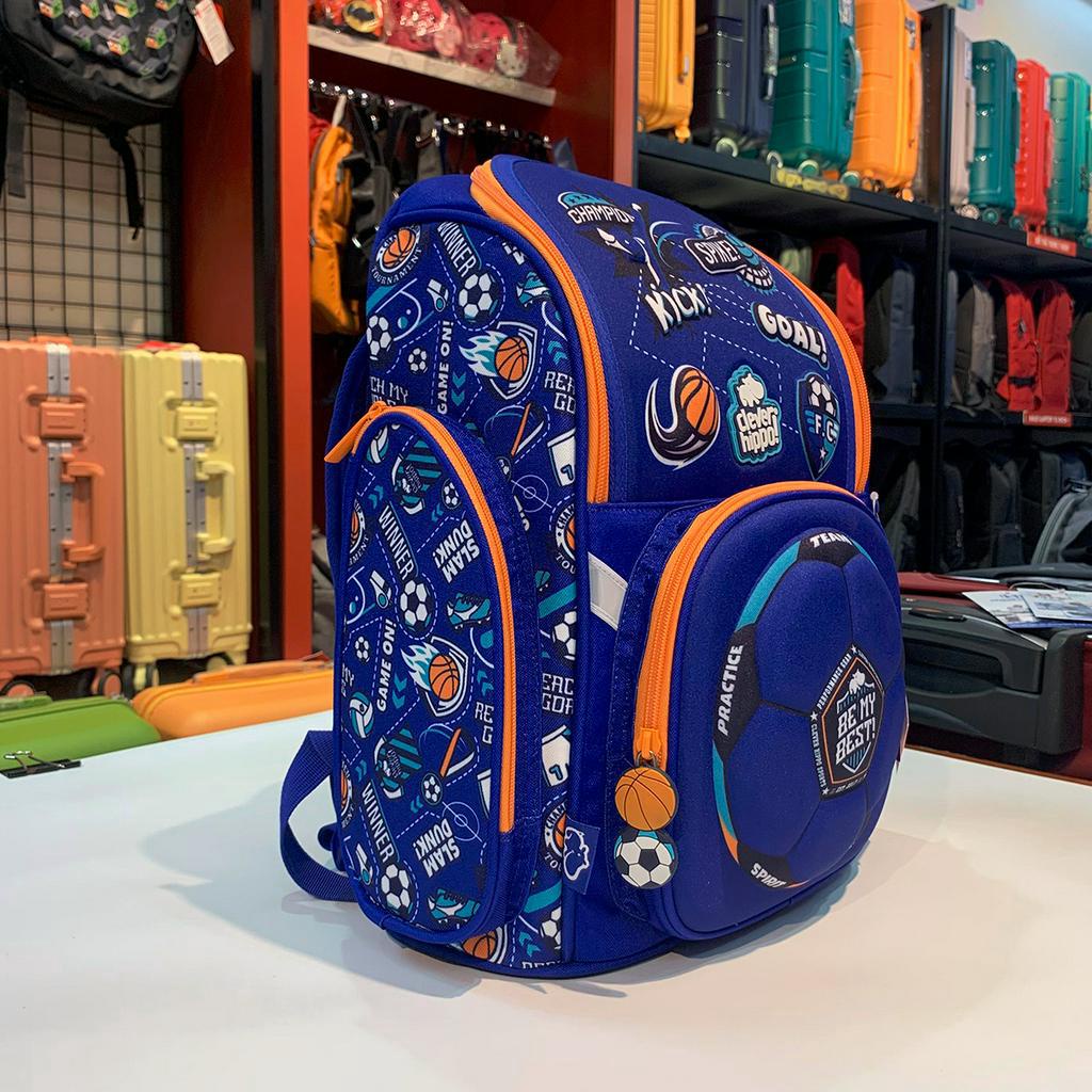 Balo chống gù cho bé trai Clever Hippo Fancy M Active Sport, balo học sinh tiểu học cho bé từ 22 - 38kg
