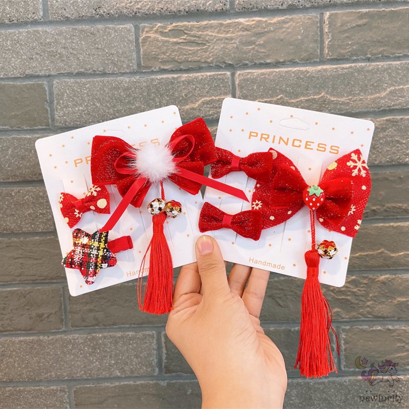 Bộ Phụ Kiện Cài Tóc Kiểu Trung Hoa Xinh Xắn Cho Bé Gái