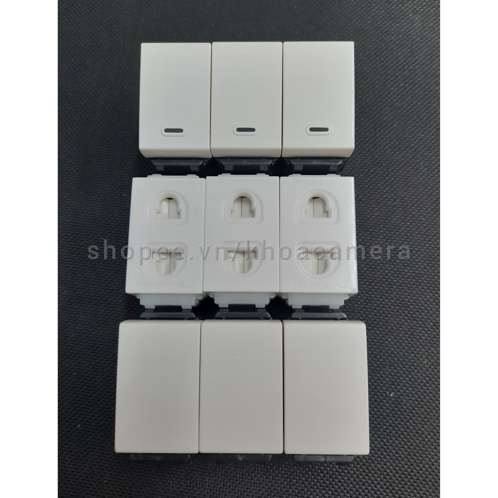 Ổ cắm đơn - Công tắc 1 chiều - Công tắc 2 chiều Wide Panasonic