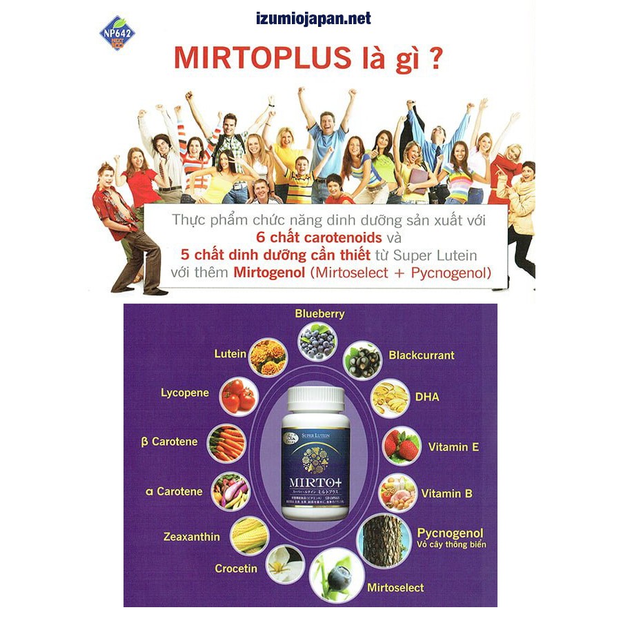 Super Lutein Mirto+ - Bổ sung dưỡng chất toàn diện cho cơ thể