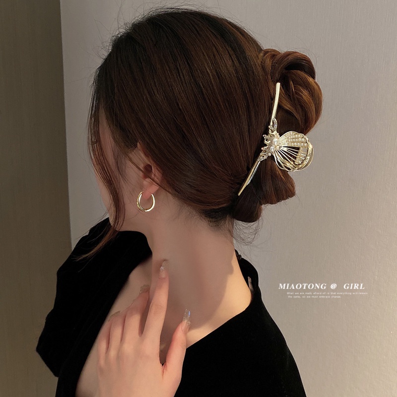 Kẹp Tóc Dạng Vỏ Sò Thời Trang Hàn Quốc Chất Lượng Cao