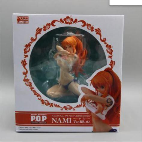 Anime One Piece Nami BB Ver. PVC Action Hình Áo tắm Sexy Sưu tập Mô hình Quà tặng Giáng sinh