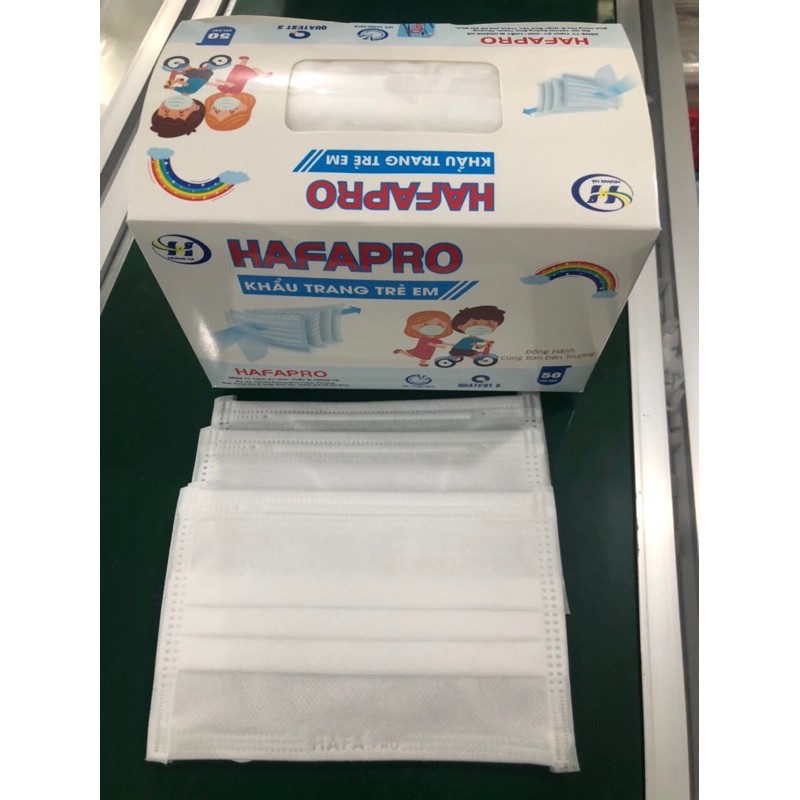 Khẩu trang y tế trẻ em 4 lớp HAFAPRO trơn và in hình | BigBuy360 - bigbuy360.vn