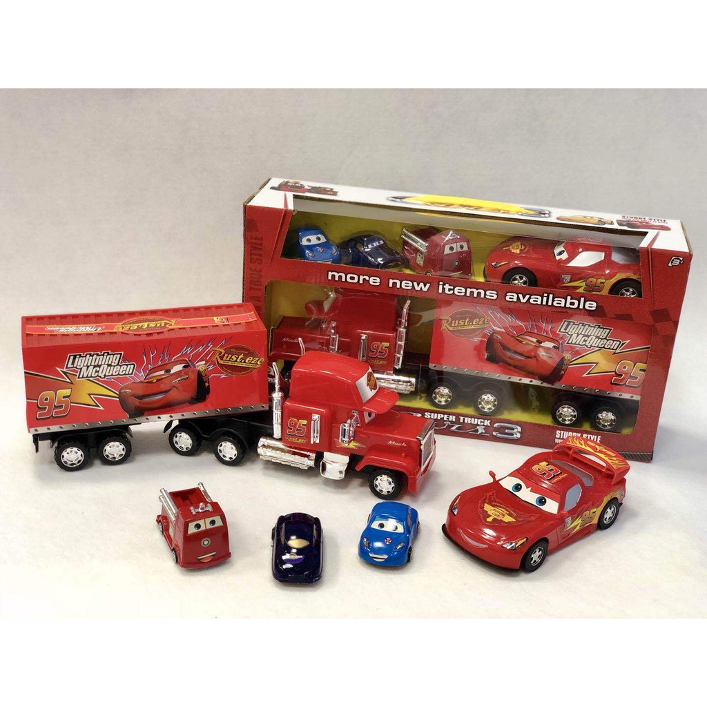 [Hàng Sẵn] Đồ chơi xe tải MLightning McQueen 7 chiếc xe vui nhộn