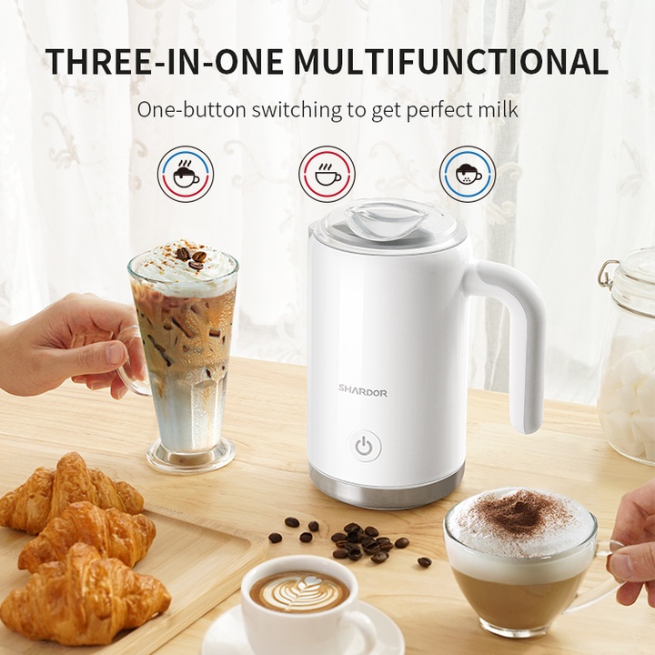 Máy đánh sữa tạo bọt sữa nóng, lạnh và hâm nóng sữa Shardor MF-3050, dung tích 350ml, công suất 500W
