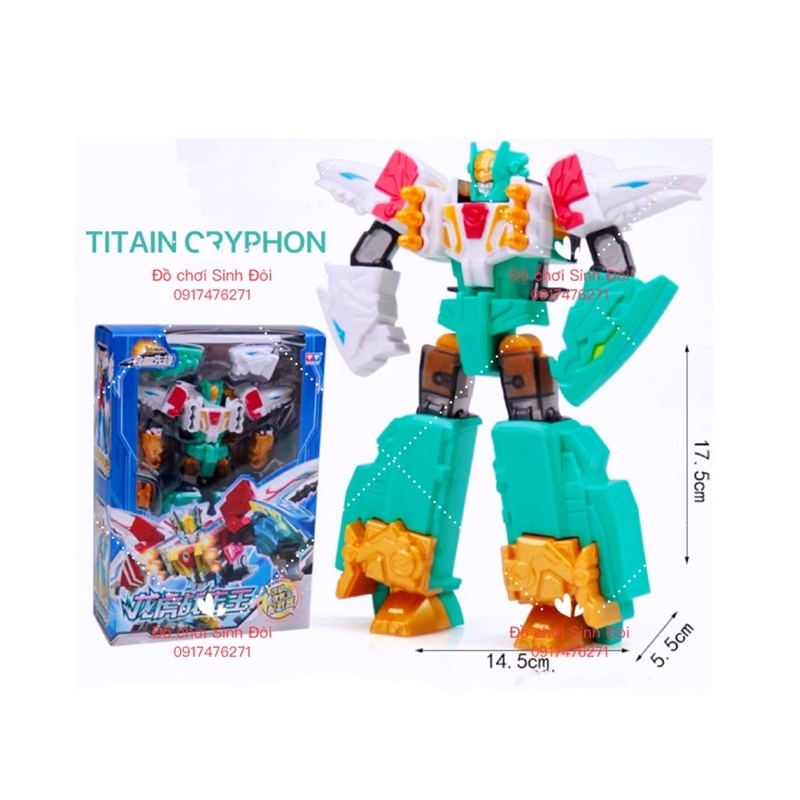 ĐỒ CHƠI LẮP RÁP CHIẾN ĐỘI HOẢ XA -  NGƯỜI MÁY HÀNH ĐỘNG GIANT SAVE TITAN CRYPHONE