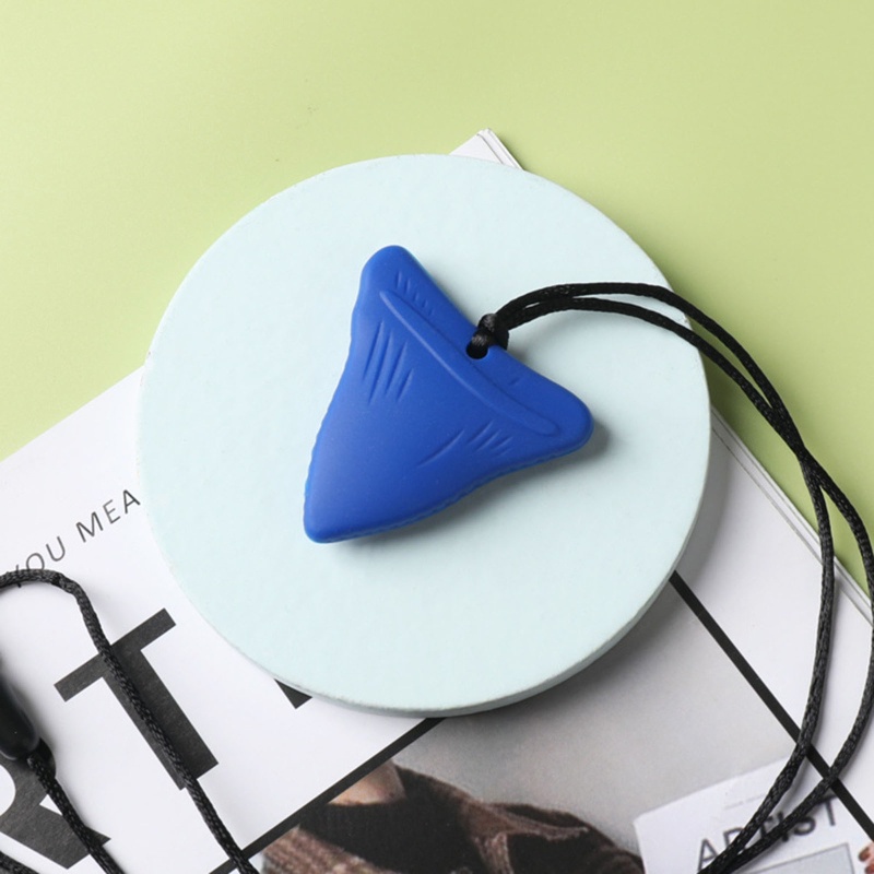 Vòng cổ Mặt Hình Cá Mập Bằng Silicon Không BPA Dễ Thương Dành Cho Trẻ Sơ Sinh Mọc Răng