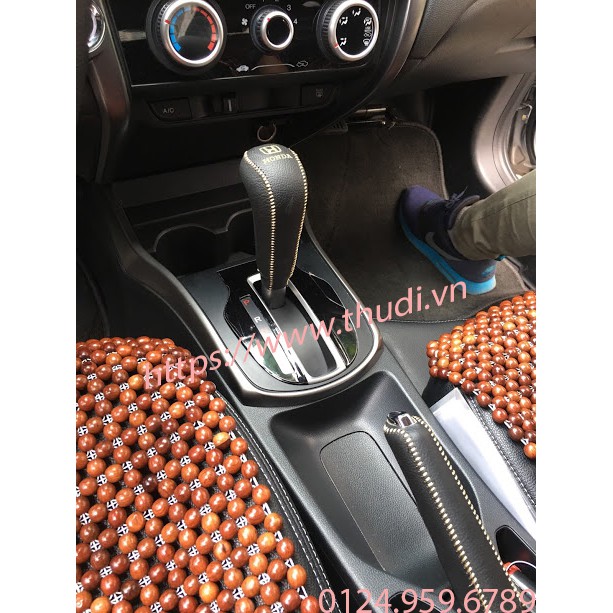 Bọc cần số ô tô Honda City da bò 100% HandMade