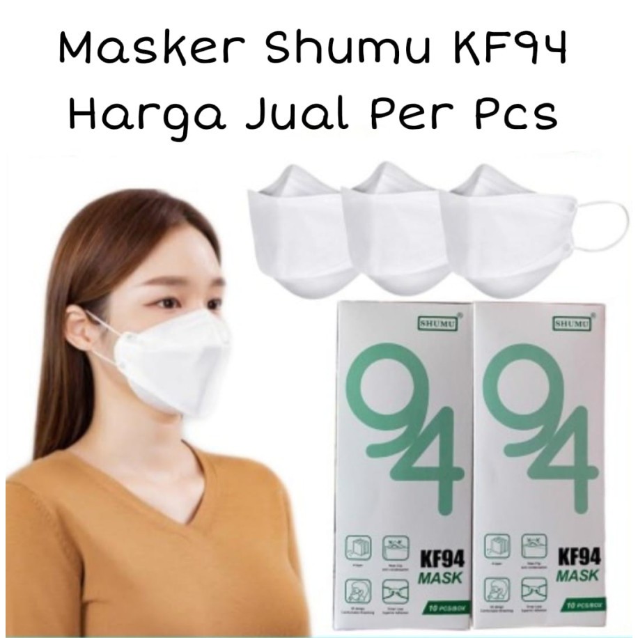 (hàng Mới Về) Khẩu Trang Hàn Quốc 4 Lớp Màu Trắng Kf94