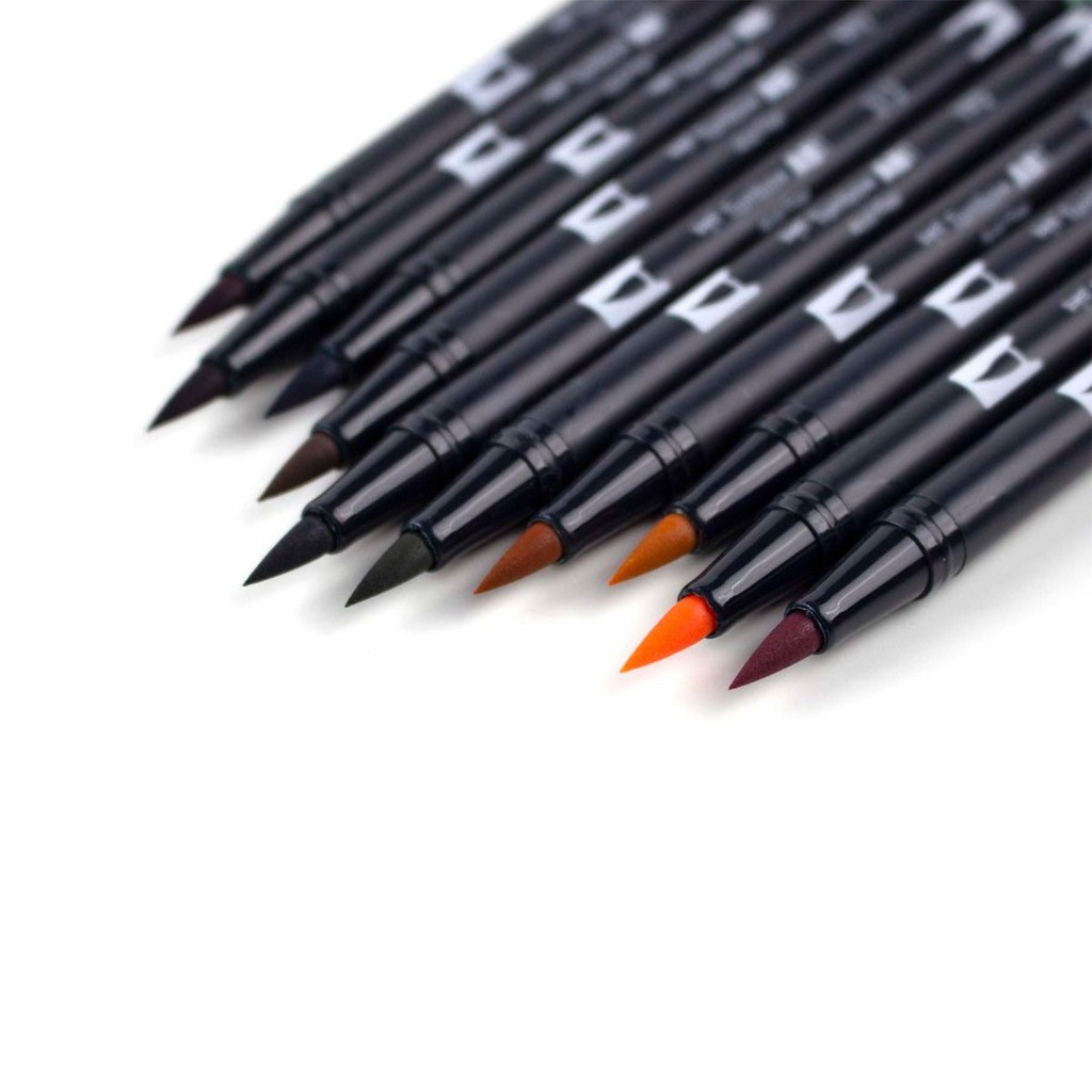 [DA ĐEN] Bút Tombow Dual Brush Pen Set Cottage 10