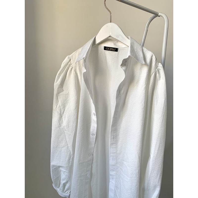 Áo somi trăng Oversize