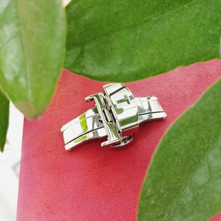 Khóa bướm đồng hồ LOGO TISSOT - 2 nút bấm KHOÁ KHÔNG GỈ - KHÔNG PHAI MÀU