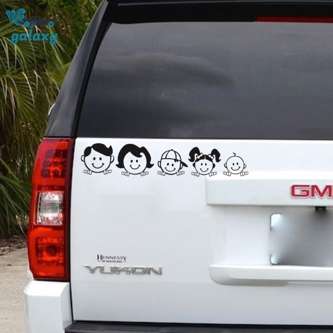 Decal dán xe họa tiết gia đình hạnh phúc 5x25cm