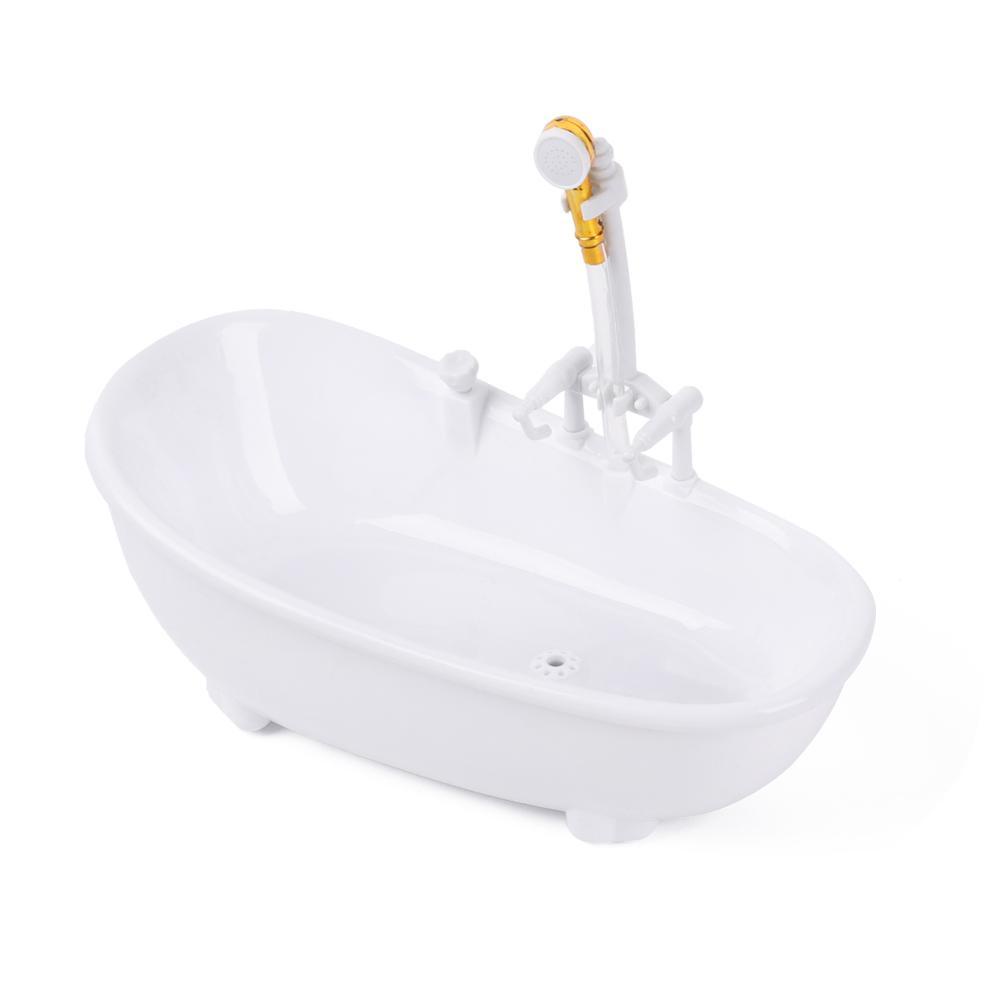 YVE Bồn Tắm Điện Mini Tỉ Lệ 1: 6 Trang Trí Nhà Búp Bê