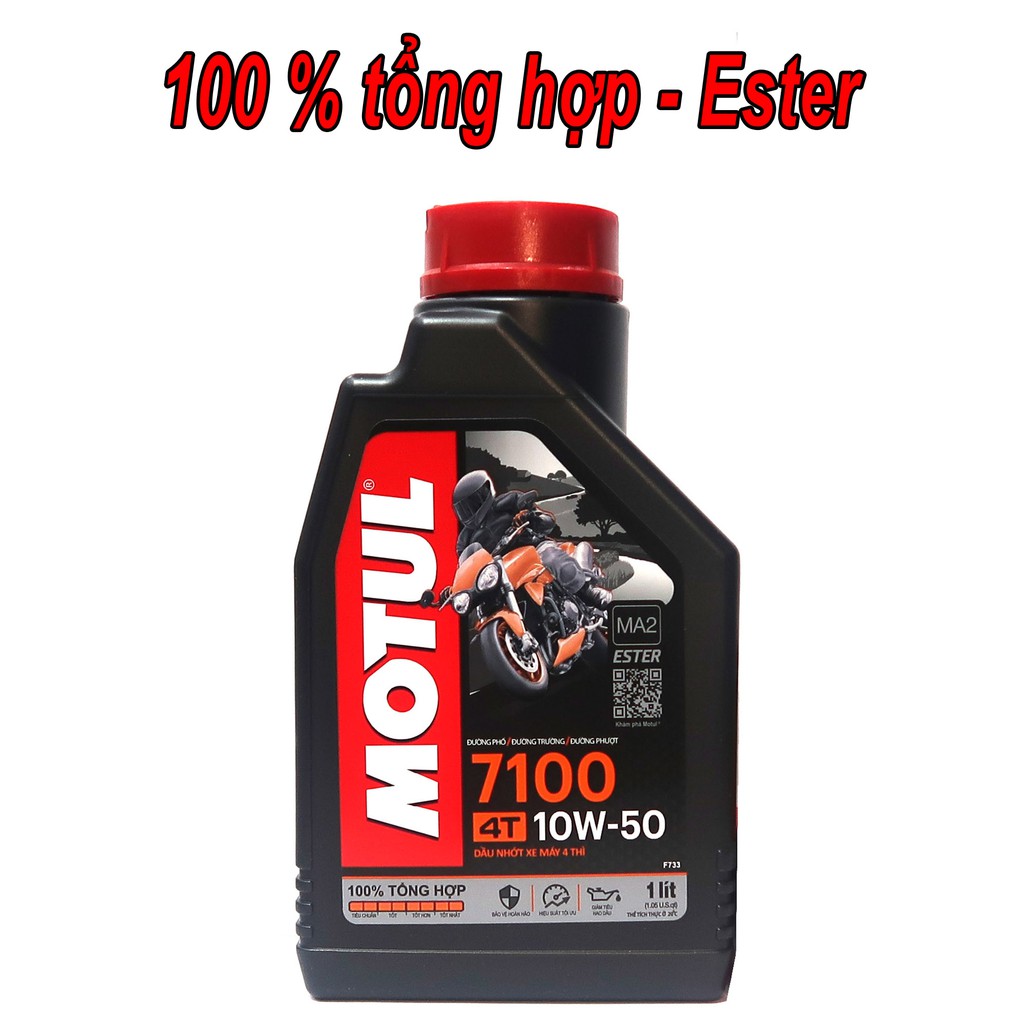 Nhớt MoTul 7100 10W50 Chất Lượng Cao Cho Xe Côn Tay Và Mô Tô PKL