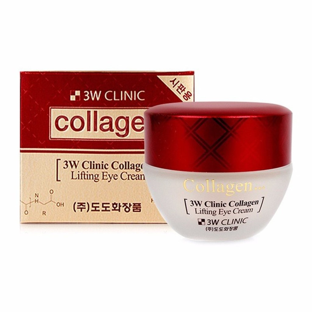 Kem dưỡng chống lão hóa bổ sung collagen vùng da mắt 3W Clinic Collagen Lifting Eye Cream 35ml ( màu đỏ ) | BigBuy360 - bigbuy360.vn