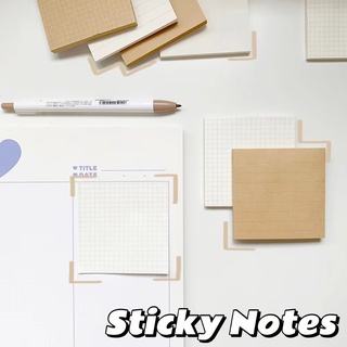 Winzige giấy note caro giấy ghi chú dễ thương 50 tờ giấy dán ghi chú DIY lên kế hoạch hàng ngày thiết kế đơn giản văn phòng phẩm đồ dùng học tập