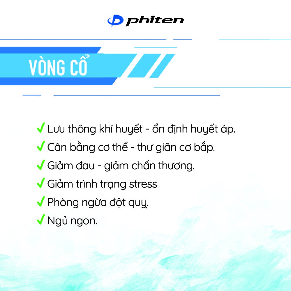Vòng cổ Phiten Rakuwa x100 choker square