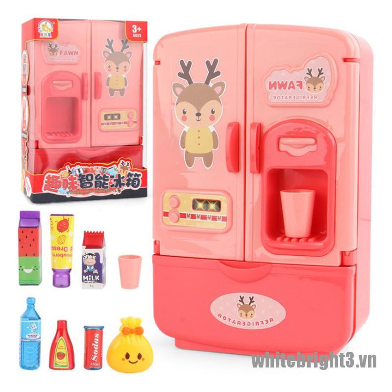 1 Bộ 3 Tủ Lạnh Đồ Chơi Mini Cho Bé