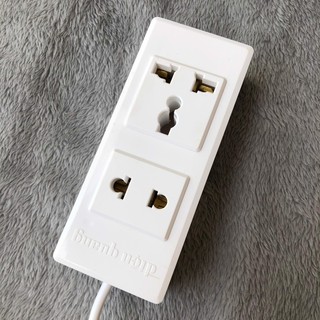 Ổ cắm Cao Cấp Điện Quang 1A-02 ( 2 Lỗ , 2500W )