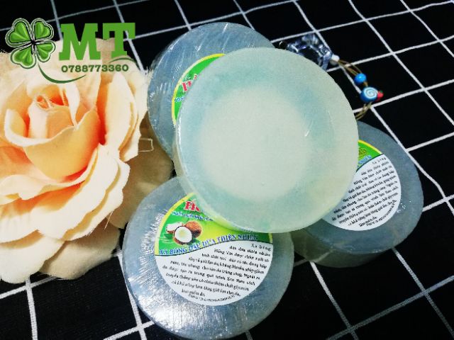 Xà bông tinh chất dừa Hồng Vân 1 cục