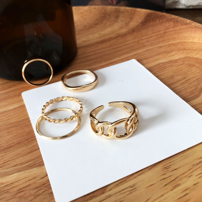 5 nhẫn cổ điển đơn giản chất lượng cao