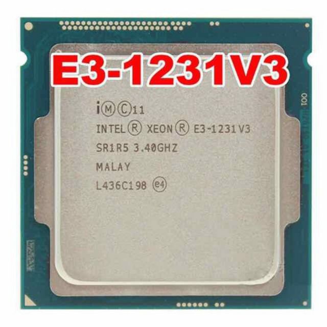 Cpu xeon e3 1231 v3 - mạnh ngang i7 4770 . giá hời . new bh36t