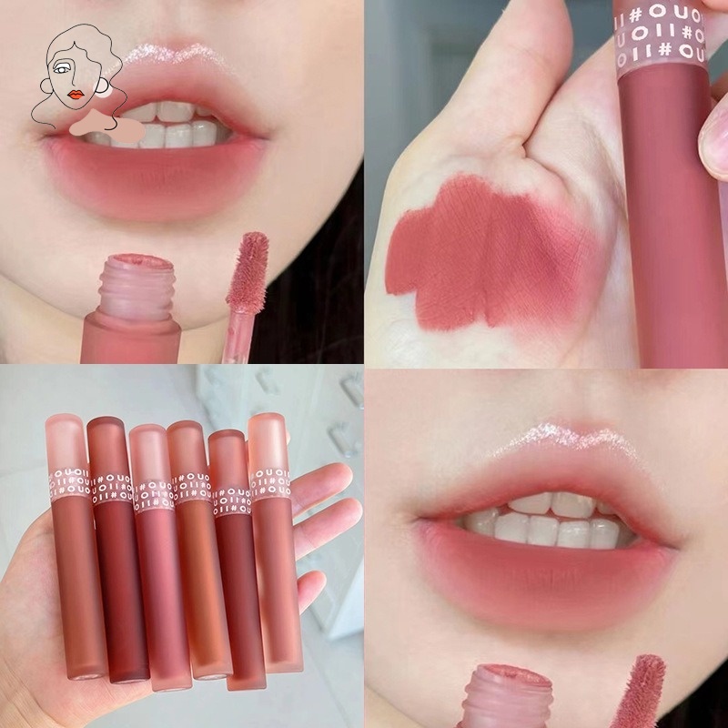 Son Môi Dạng Lỏng Lâu Trôi Chống Thấm Nước Màu Nhung Lì Gợi Cảm Thời Trang